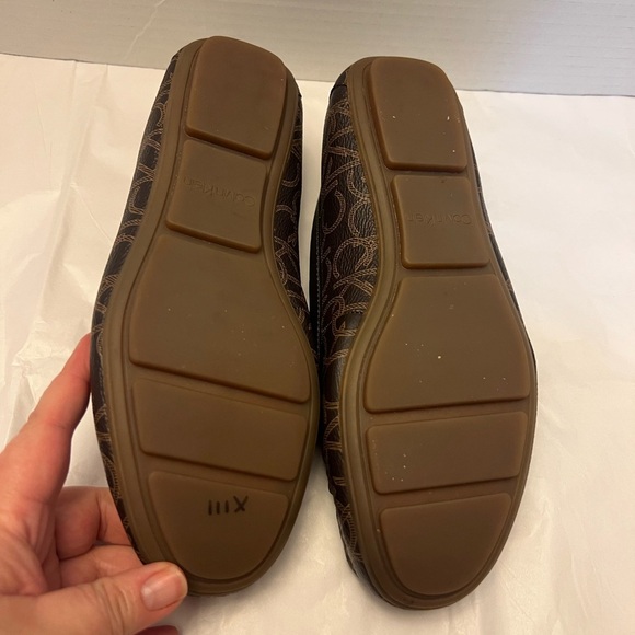 Calvin Klein Monogram Brown Loafers size 7 - Picture 3 of 4